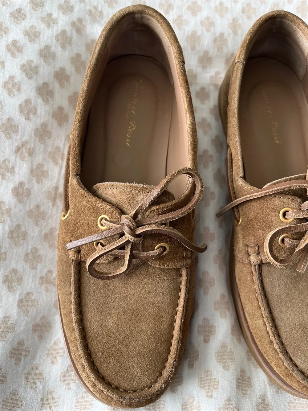 Gianvito Rossi Vandée suede boat shoes loafers - Beige 38